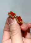 Red Clover Earrings