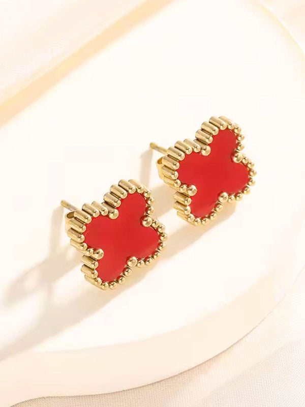 Red Clover Earrings