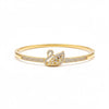 Clear Crystal Pave Swan Bangle
