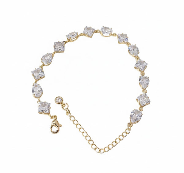 White Crystal Bracelet- TDD