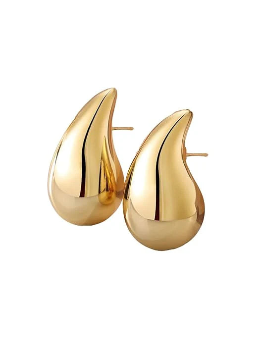 Gold Teardrop Earring