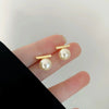Minimal Pearl Stud Earring