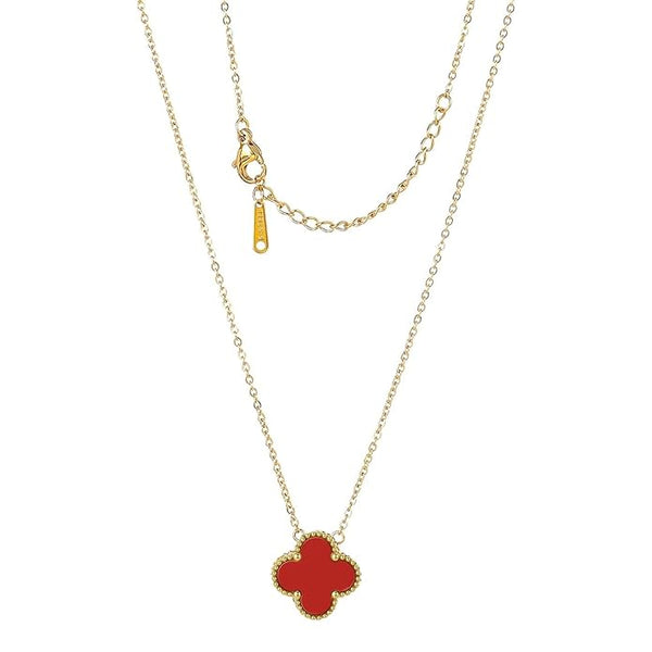 Red clover necklace