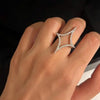 Sia double star ring