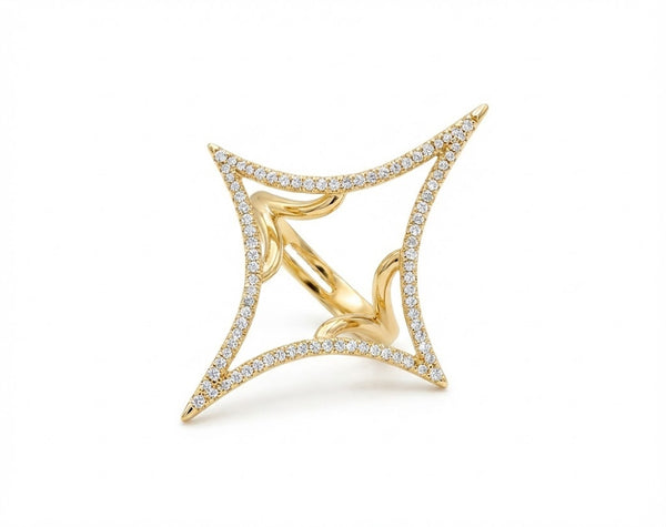 Sia double star ring