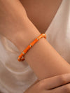 Orange Bamboo Bracelet