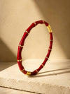 Maroon Bamboo Bracelet