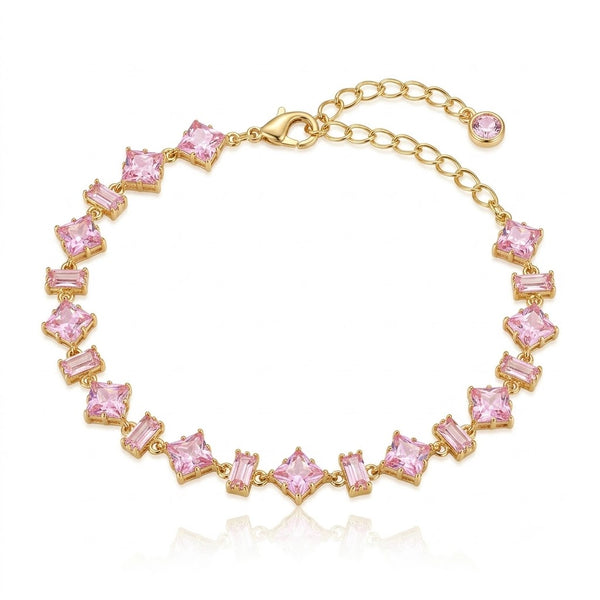 Blush Pink Crystal Bracelet- DR