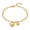Heart Link Chain Bracelet