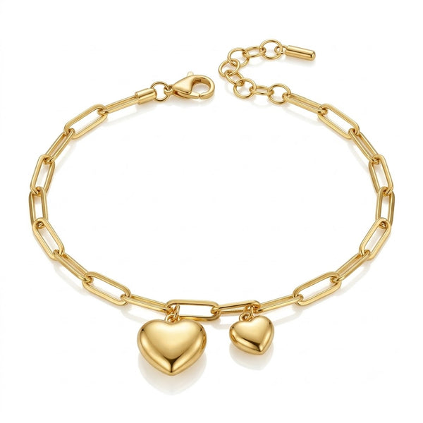 Heart Link Chain Bracelet