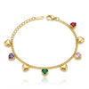 Multicolour Heart Bracelet