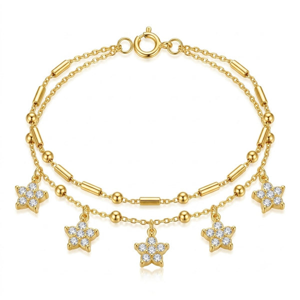 Dual Layer Star Chime Bracelet