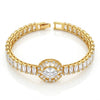 Luxe Baguette Charm Bracelet