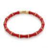 Maroon Bamboo Bracelet
