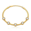 Oval Crystal Wiper Bracelet