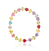 Pastel Heart Crystal Bracelet