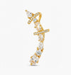 Crystal Pear Drop Ear Cuff