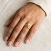 Crystal Pear Cut Ring