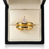 Crystal Pear Cut Ring