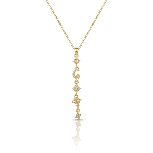 Studded Cosmos Y Necklace