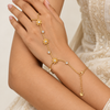 Flower Studded Hand Chain