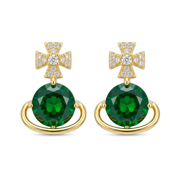Emerald Orbit Earring