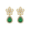 Emerald Drop Bloom Earring