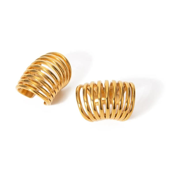 Gold Crescent Ear Cuff