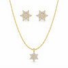 Star Bloom Necklace with Earrings