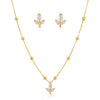 Tulip Necklace With Earrings