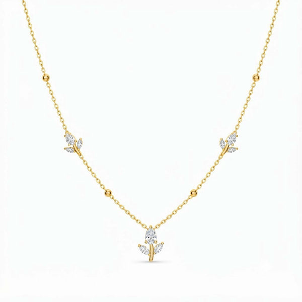 Mini Crystal Tulip Necklace
