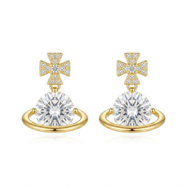 Crystal Orbit Earring