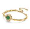 Vintage Bamboo Emerald Bracelet