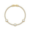 Crystal Disc Tennis Bracelet