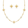 Crystal Star Necklace with Earrings