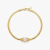 Oval Cut Snake Chain Bracelet