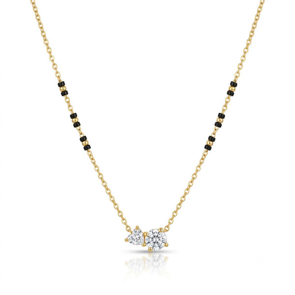 Aayushi Solitaire Charm 18K Gold Plated Mangalsutra