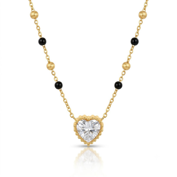 Varelle Diamond Heart 18K Gold Plated Mangalsutra