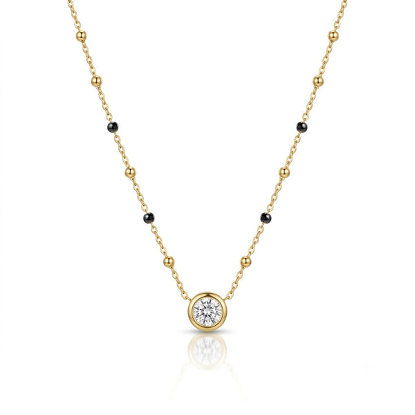 Lisa Diamond 18K Gold Plated Mangalsutra