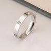 Elegant Diamond Silver Band Ring