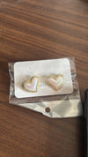 Pearl Stud Heart Earring