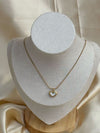Elbina White Heart Neckalce