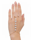 White Crystal Hand Chain