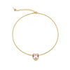 Blush Rose Heart Necklace