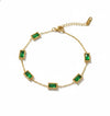 Emerald Rectangle Cut Bracelet