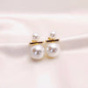 Dual Pearl Earrings