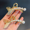 Pearly Mermaid Hair Claw – Pearl hair claw clip for women by Fix My Hairs