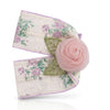 Organza Rose Embroidered Bow Clip