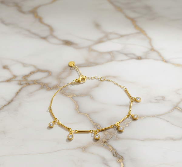 Minimal Stones Stud Bracelet