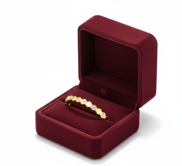 Modern Mosaic Bangle Bracelet